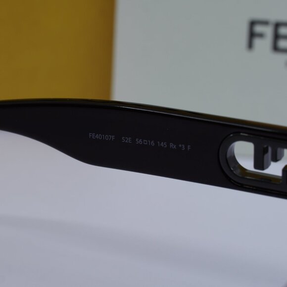 Fendi FE40107F 52E Square Sunglasses - Dark Havana\Brown - Picture 7 of 9